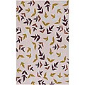Hand-hooked Jenegro Purple Rug (2' x 3')