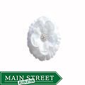 Bow Clippeez 2 Envy White Pearl Cluster Boutique Flower Clip