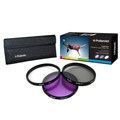 3-piece 49mm Polaroid Optics Filter Kit