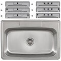 Ticor Stainless Steel 18-gauge Overmount Kitchen Sink