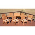 Savannah Outdoor Classics Manado 9-piece Teak Expansion Table Patio Furniture Set