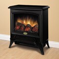Dimplex Metal/ Glass Electric Flame Compact Stove