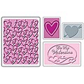 Sizzix Textured Impressions Valentine Set 2 Embossing Folders