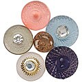 Sparklers Vintage Perfect Pack Non-adhesive Buttons (Pack of 6)
