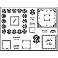Spellbinders Lacey Squares Clear Stamps