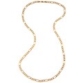 Caribe Gold 14k over Sterling Silver 20-inch Figaro Chain