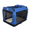 Go Pet Club Blue 40-inch Soft Folding Dog Crate House