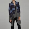 Cullen Women's Cashmere-blend Colorblock Open Cardigan Sweater FINAL SALE