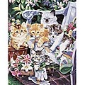 Paint By Number 'Springtime Kittens' Kit