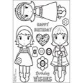 All About Her 'Urban Belles Love Hearts' Clear Acrylic Stamps