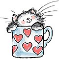 Penny Black Brimming With Love Rubber Stamp