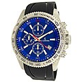 Le Chateau Men's Sport Dinamica Steel Chronograph Rubber Band Watch