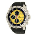 Le Chateau Men's Sport Dinamica Steel Chronograph Rubber Band Watch
