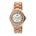 TKO Orlogi Capri Rosetone Multi-Function Crystal Bezel Watch