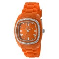 TKO Orlogi Women's Tivoli Crystal Orange Rubber Strap Watch