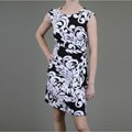 JFW Women's Shirred Sleeveless Shift Dress