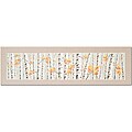 Birch Trees on Linen-yellow Hand-painted Canvas Art