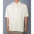 Aureus Men's Fossil Shadow Stripe Golf Polo