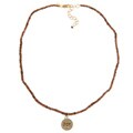 14k Gold over Sterling Silver 'Joy' Garnet Necklace