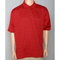 Aureus Men's Rio Red Tonal Argyle Mercerized Golf Polo