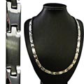 Magnetic Stainless Steel Thick H Necklace