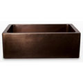 Highpoint Collection 30-inch Copper Farmhouse Dark Antique Hammered Kitchen Sink