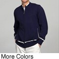 Oggi Moda Men's Cotton Zip-front Sweater