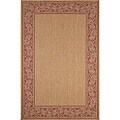 Vine Border Terracotta Red Rug (4'11 x 7'6)