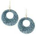 Shell Inlay Doughnut Earrings
