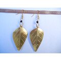 Recycled Aluminum Leaf Earrings (Kenya)