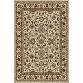 Ivory Abstract Rug (5' x 7')