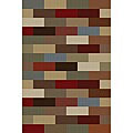 Multi Abstract Area Rug (5' x 7')