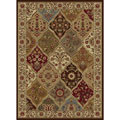 Ivory Abstract Area Rug (7'6 x 9'10)