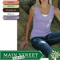 Green Brand Women's Eco-friendly Sleeveless V-neck T-shirt
