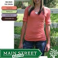 Green Brand Women's Eco-friendly Ribbed Sleeved V-neck T-shirt