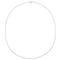 Mondevio Sterling Silver Round 18-inch Italian Snake Chain Necklace