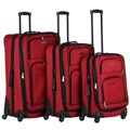 American Trunk and Case Mobility Red 3-peice Spinner Luggage Set