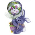 Lil Blue Bunny Treat Gourmet Gift Basket