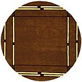 Free connected resources for liberty whiteware india Hand-tufted Liberty Brown Wool Rug (6' Round)