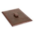 Top information about Lid desk Nicely found here! Dacasso Brown Crocodile Genuine Leather Letter Tray Lid