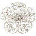 Tacori Bridal Evening Silver White Topaz Filigree Hair Clip