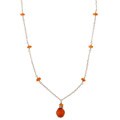Tacori Bridal Evening Silver Carnelian and Crystal Necklace