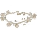 Tacori Bridal Evening Silver FW Pearl and Crystal Bracelet (6-8 mm)