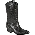 Essential guidepost on Cutting Edge Broe rimLESS eyeGLASS FRAMES Beston 'Summer Rio' Women's Black Cowboy Rubber Rain Boots