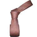 DMITRY Men's Silk Orange Skinny Tie