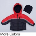 London Fog Toddler Boy's Color Block Bubble Jacket FINAL SALE