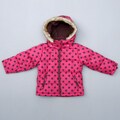 Carter's Toddler Girls Raspberry Polka Dot Puffer Coat FINAL SALE