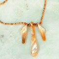 Brown Lip Shell Dangles and Coco Bead Necklace (Philippines)