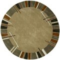 Hand-tufted Paragon Brown Wool Rug (6' Round)