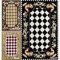 Hand-hooked Alexa Moroccan Rooster Checkered Wool Rug (7'6 x 9'6)